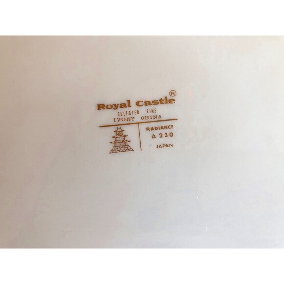 14 in Serving Platter & 9 in Vegetable Bowl Royal Castle Radiance Hostess Set - Picture 5 of 8